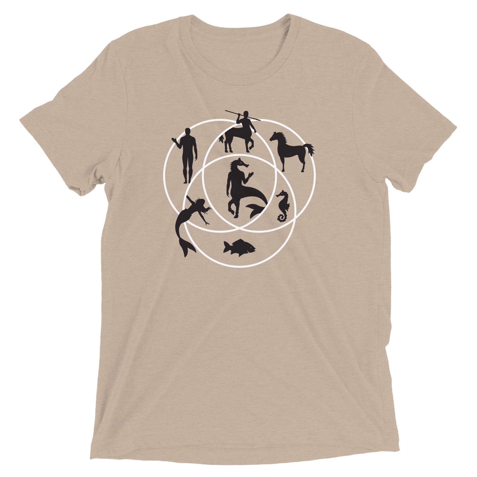 Human Horse Fish Venn Diagram Men's Tri-Blend Tee