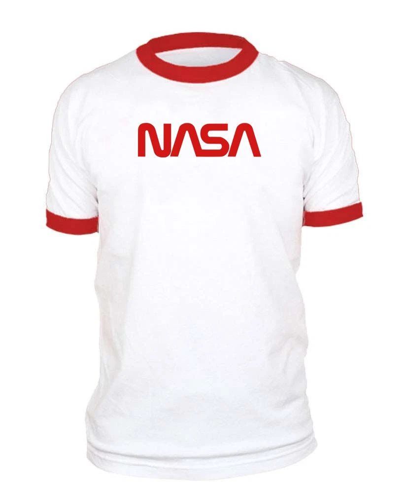 CLASSIC NASA LOGO outer space astronaut - Unisex Cotton Ringer Unisex