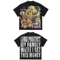 New Retro Hip Hop Style Graphic Printed Loose Fit Cotton For Men Women Unisex