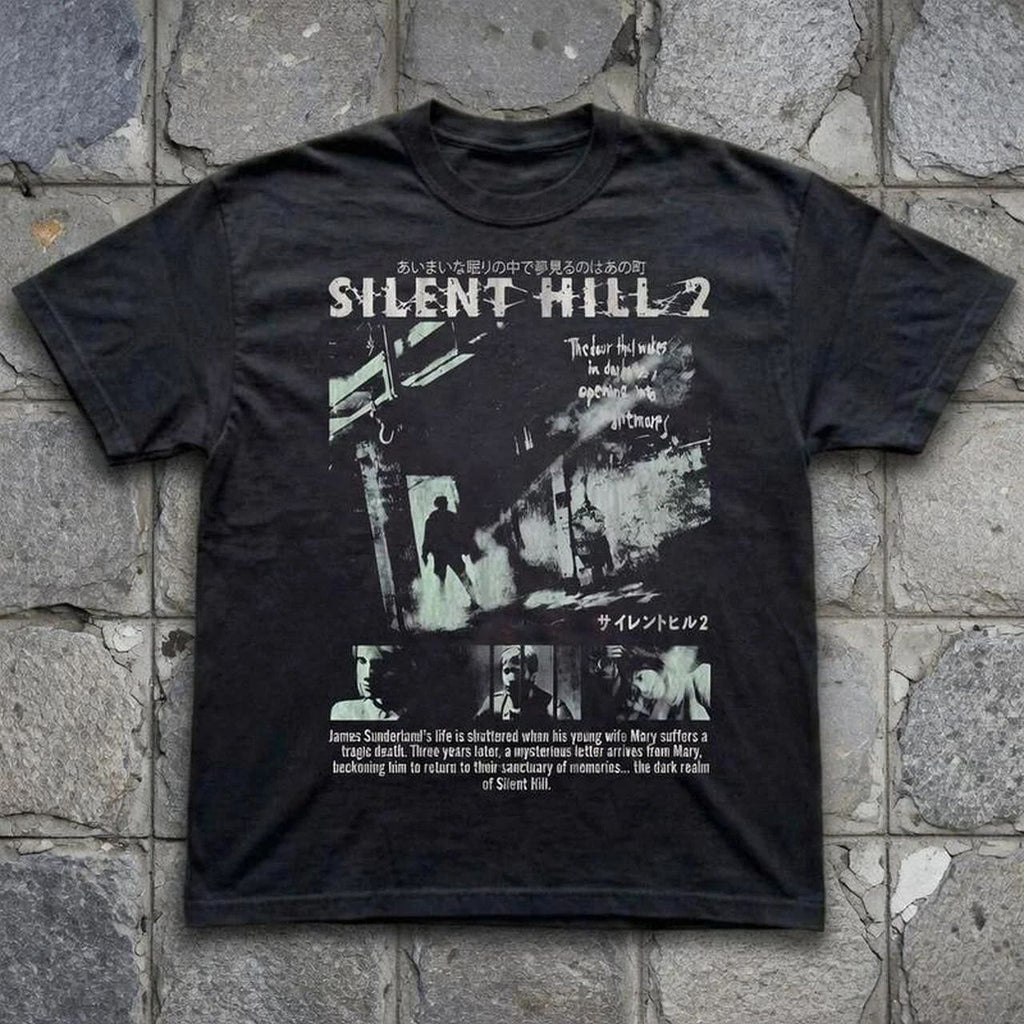 Silent Hill 2 Dark Horror Vintage Game Graphic S-5XL Unisex