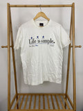 VTG Life is Simple Eat Sleep Hike Mountain Nature Forest Living Size L Unisex