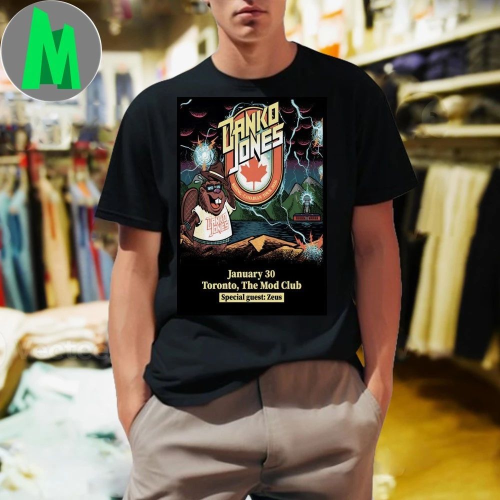 Danko Jones Jan 30 2026 The Mod Club In Toronto ON Poster Shirt Unisex