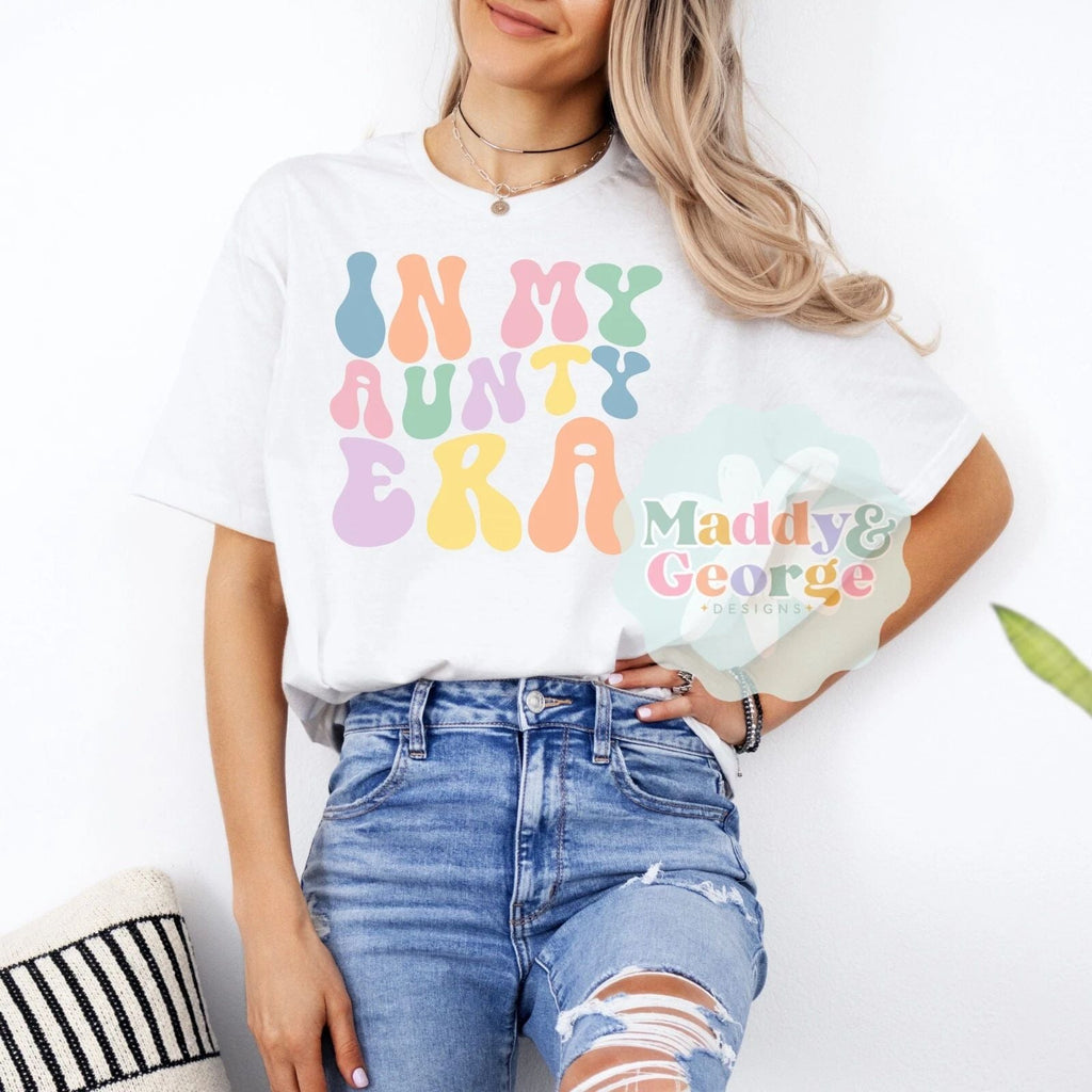 In My Aunty Era Shirt, Cool Aunt Club Shirt, Gift For Auntie, Cute Aunt Shirts Unisex