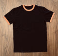 Johnson Motors - Ringer - NWOT - Jet Black/Orange - Medium (see pics/chart) Unisex