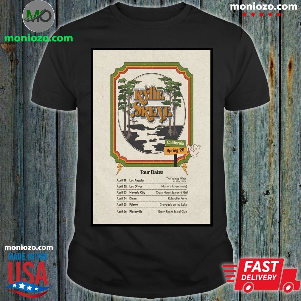 Kalie Skene Spring California 2026 Tour Poster Shirt Unisex