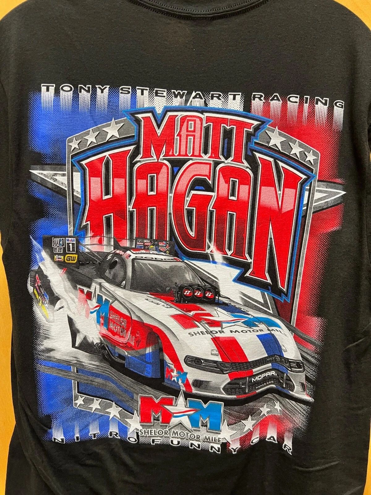 NEW MATT HAGAN NITRO FUNNY CAR SHIRT-TONY STEWART RACING SIZE XL Unisex