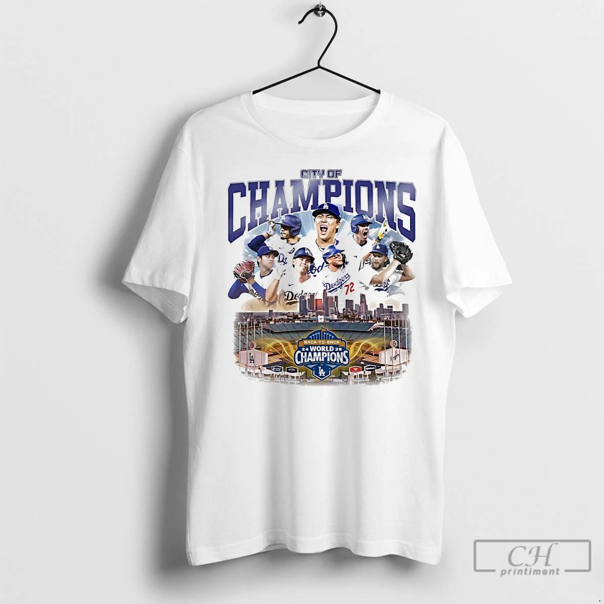 Classic City Of Champions La Dodgers 2025 World Champions Unisex