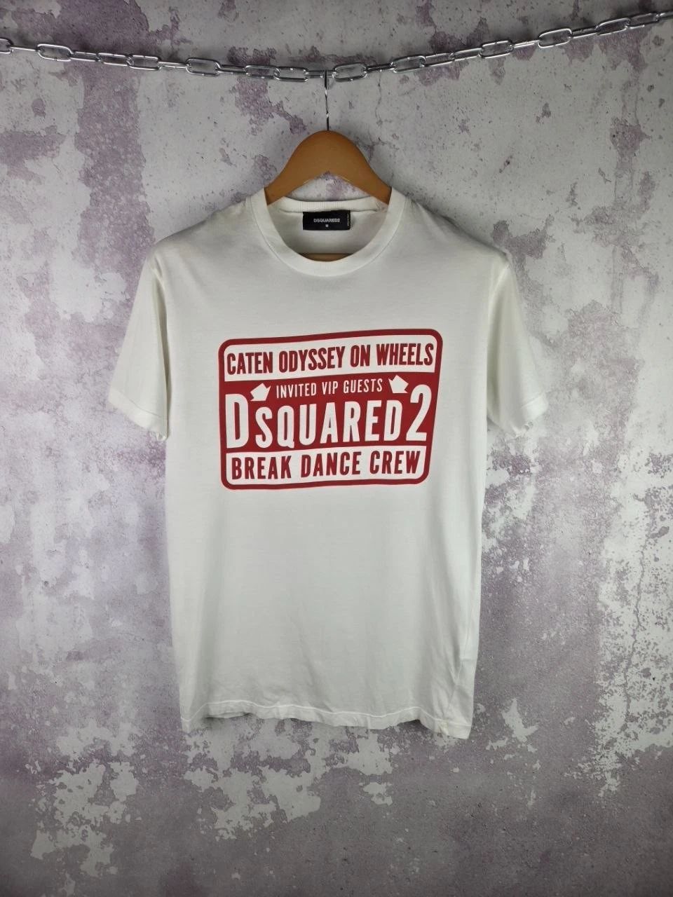 Dsquared2 Men's Luxury Big Logo Classic White Size M Unisex