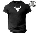 Bull T Shirt Gym Clothing Bodybuilding Training Workout Exercise Boxing MMA Top Unisex