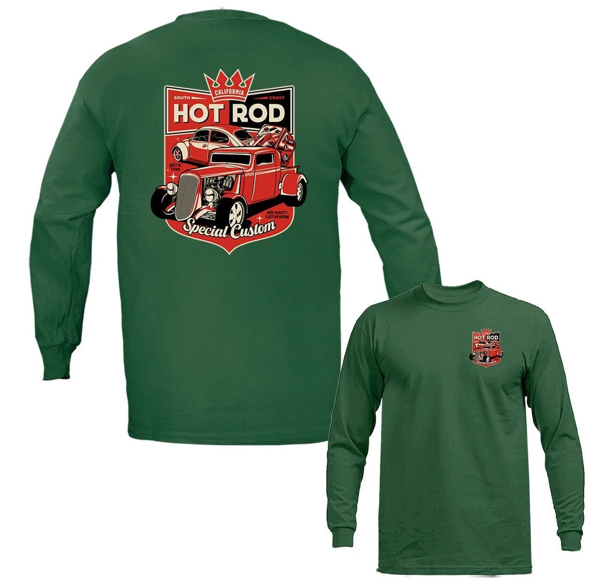 Hot Rod Special Custom Classic Vintage Car Automobile Graphic Long Sleeve Unisex