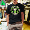Old School Lucky D20 Gaming Badge Shirt Unisex