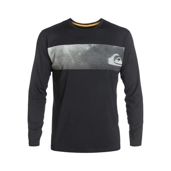 Quiksilver Breakwater Surf Shirt XL Excellent Black Logo Unisex