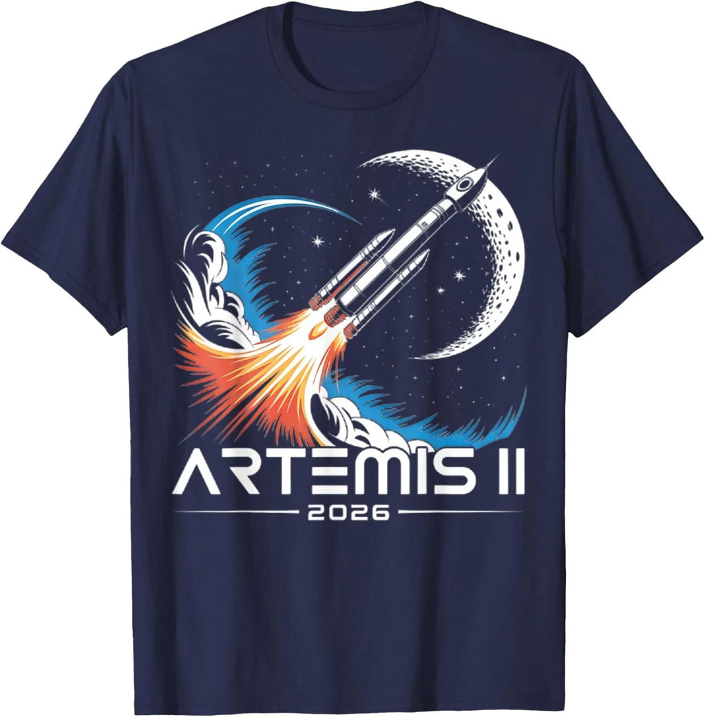 Artemis II 2026 Moon Launch Shirt Space Mission Graphic Tee Unisex Trendy Sale ! Unisex