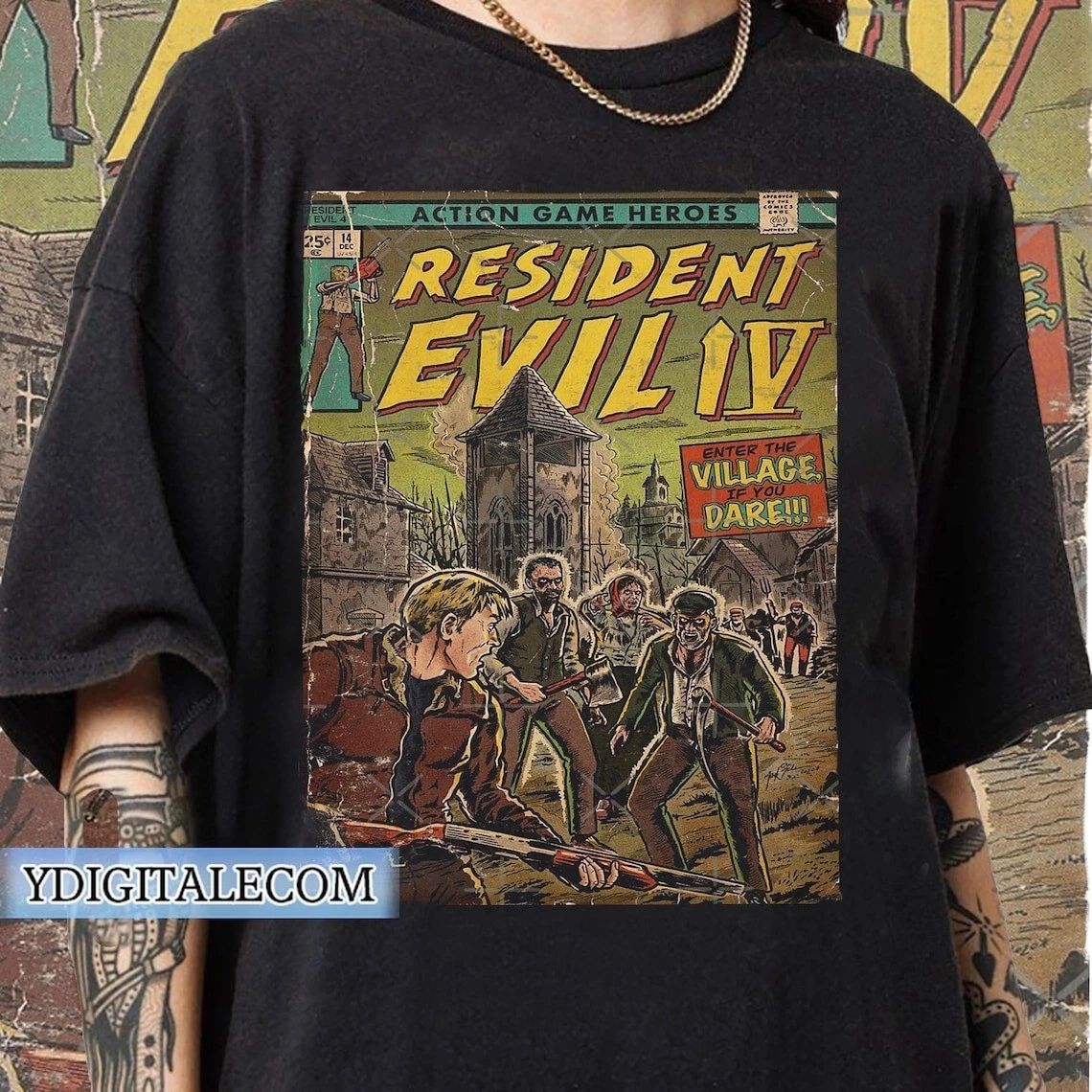 Vintage 90s Graphic Style Resident Evil , Retro Game Resident Evil Shirt Unisex