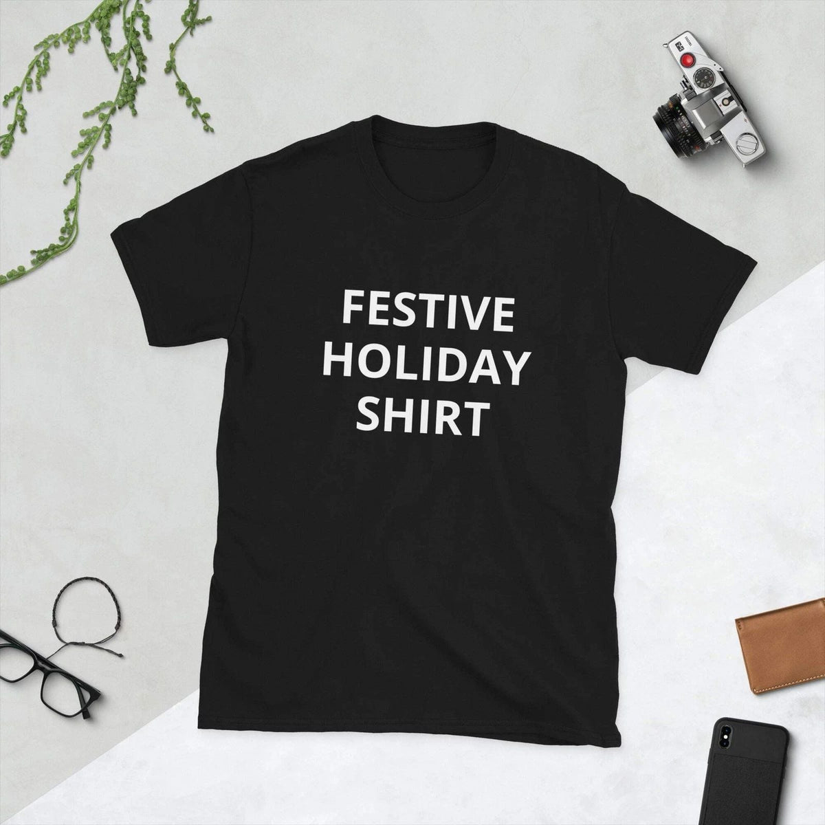 FESTIVE HOLIDAY SHIRT - Short-Sleeve Unisex Unisex