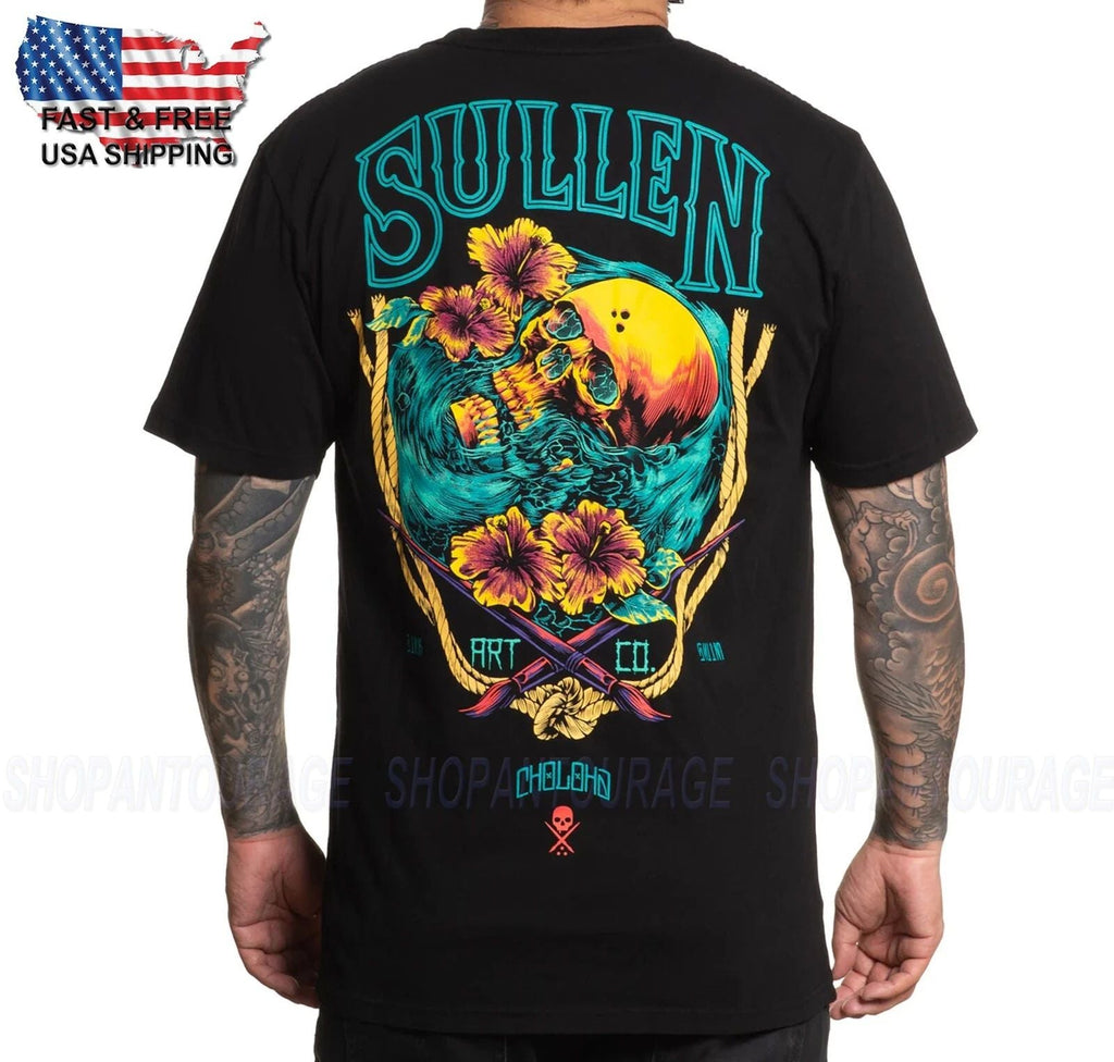Sullen Art Collective Sinking Skull Premium SCM6607 Short Sleeve For Men Unisex