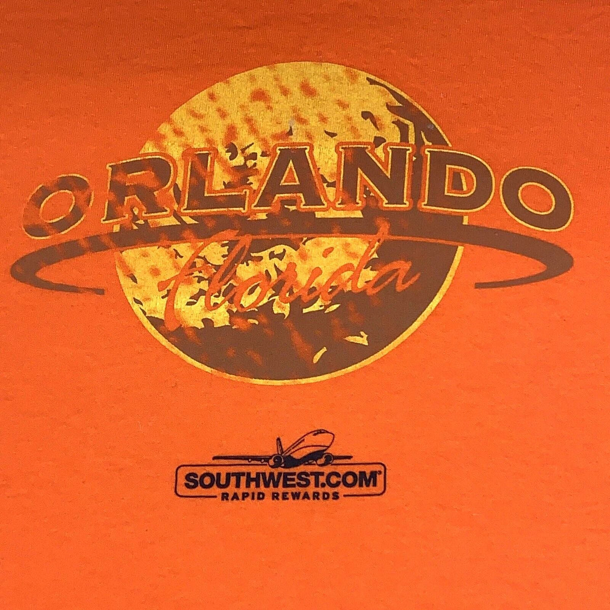 Southwest Airlines Orlando Rapid Rewards Orange Size XL Unisex