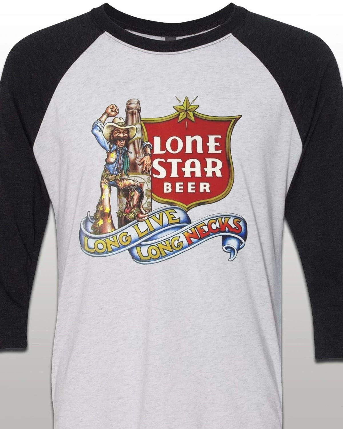 70s Lone Star Beer Vintage style 3/4 sleeve Jersey SM-XXL Unisex Unisex