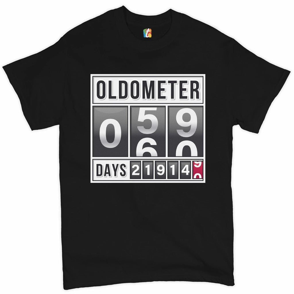 Oldometer 59-60 Old Lives Matter Funny Odometer 60 AF Men's Tee Unisex