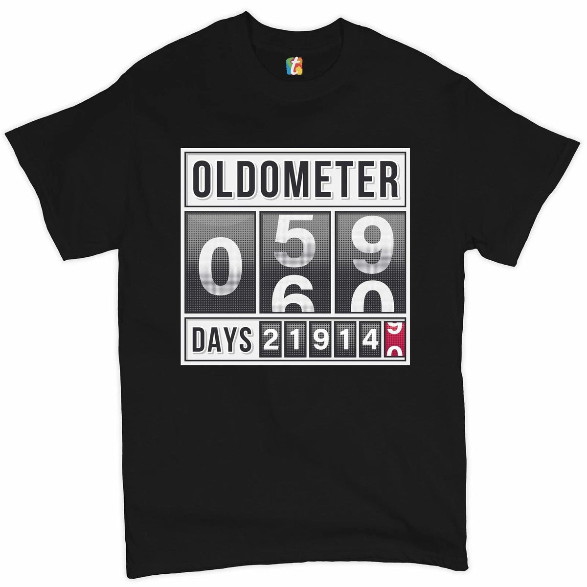 Oldometer 59-60 Old Lives Matter Funny Odometer 60 AF Men's Tee Unisex