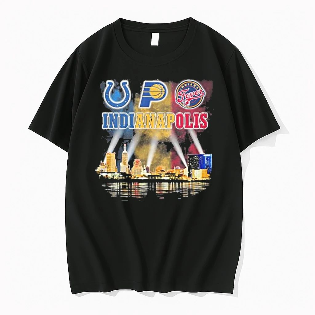 Retro City Of Indianapolis Sports Teams Logo Tshirts Sweater Unisex