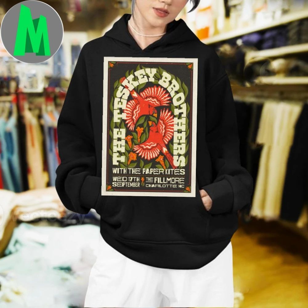 The Teskey Brothers Sep 17 2025 The Fillmore Charlotte NC Poster Shirt Unisex