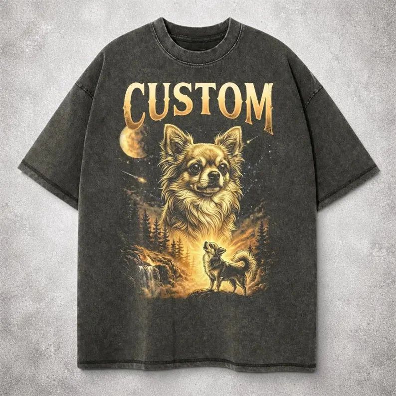 Chihuahua Howling Comfort Tee Custom Dog Lover Gift Shirt Unisex Unisex