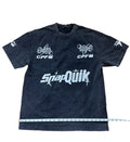 Trendy oversized black t shirt mens medium Unisex