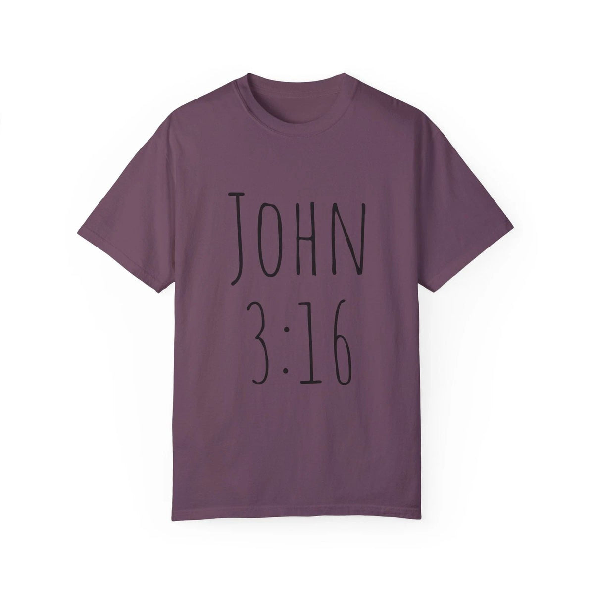 JOHN 3:16 3:17 with scripture on back Unisex Garment-Dyed Unisex