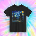 Starry Night Cat | Van Gogh Inspired Art Graphic Tee | S-5XL Unisex