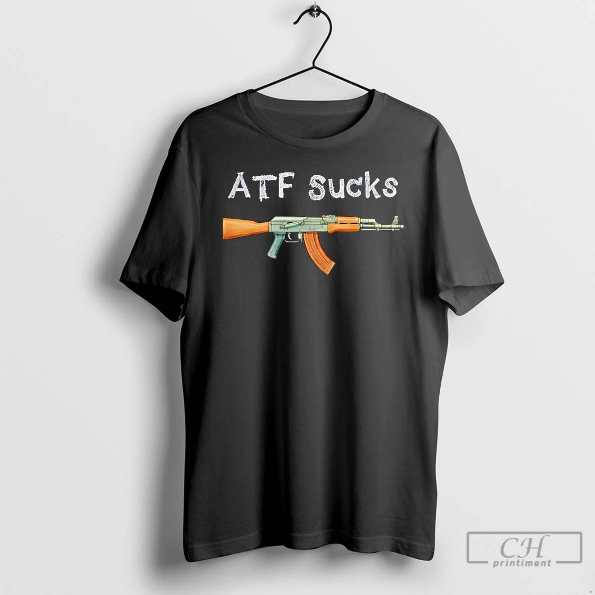 Classic Atf Sucks Sketch Ak47 T Shirts Unisex