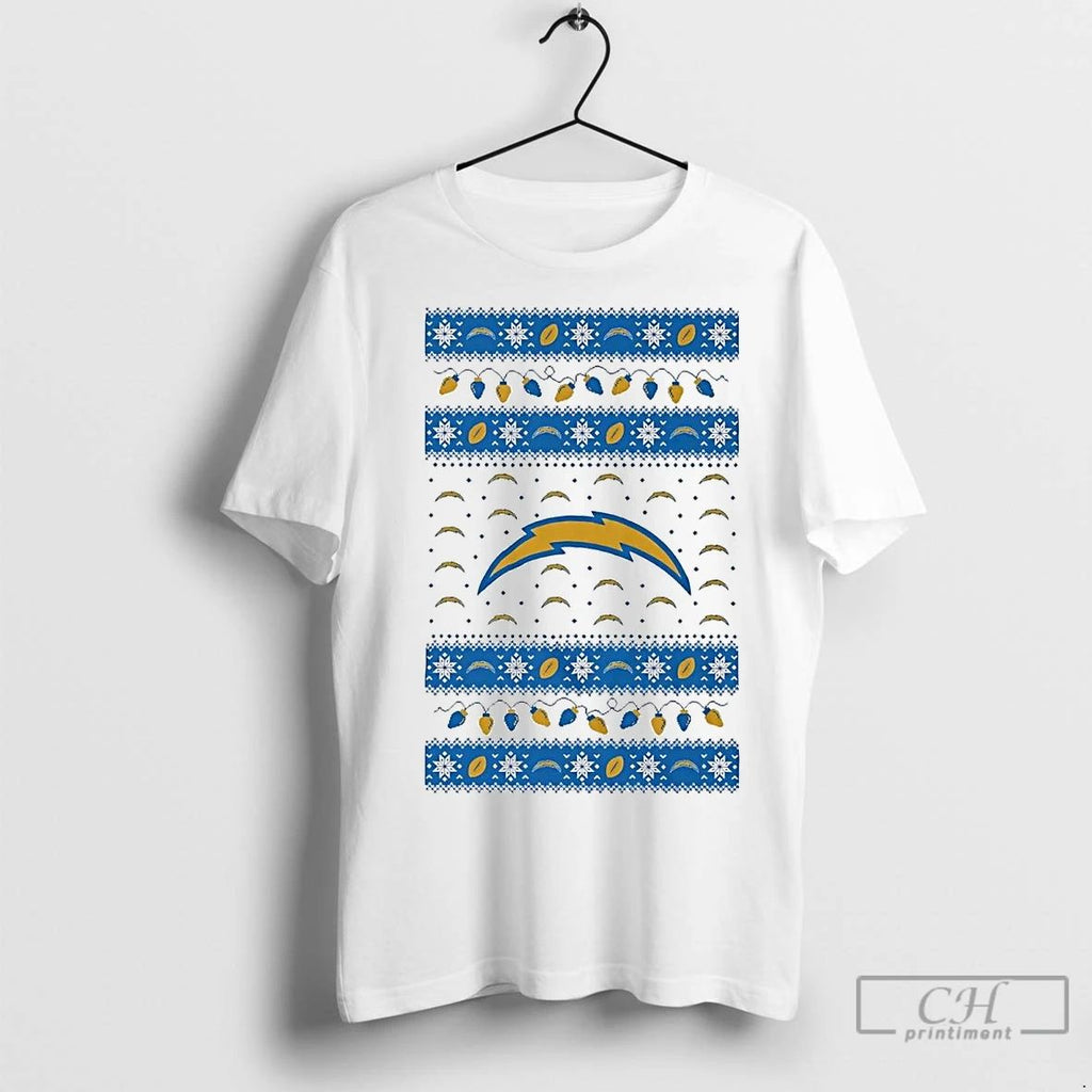 Premium Los Angeles Chargers Ugly Christmas Light Unisex