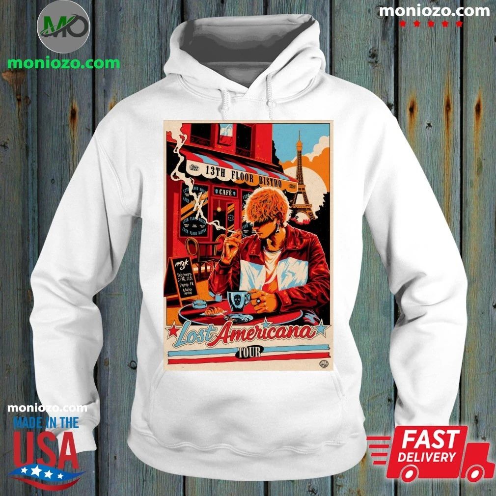 Machine Gun Kelly Paris Lost Americana Tour 2 27 2026 Poster Shirt Unisex