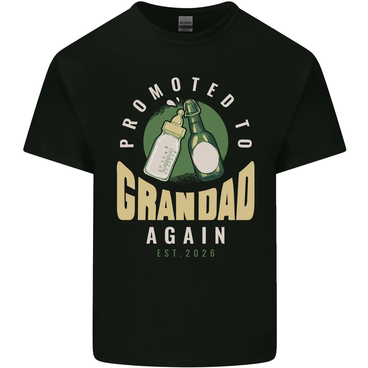 Promoted to Grandad Est. 2026 Mens Cotton Tee Top Unisex