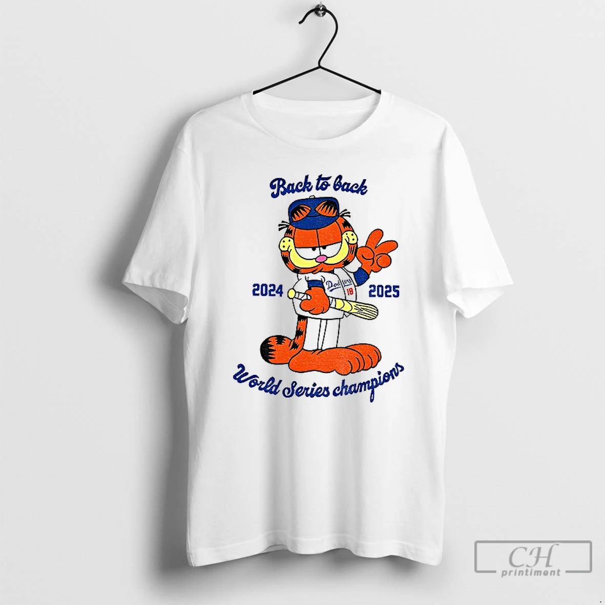 Premium Dodgers Orange Cat Back To Back 2024 2025 World Series Champions T Shirts Unisex