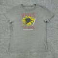 Vans Shirt Men's Medium Gray Off The Wall Floral Graphic Tee Short Sleeve Adult Unisex