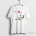 Classic Unicorn Poinsettia Elegant Christmas White T Shirts Unisex