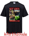 IRON MAIDEN REMEMEBERING PAUL DI'ANNO DESIGN A4 OR A3 Size Print Unisex