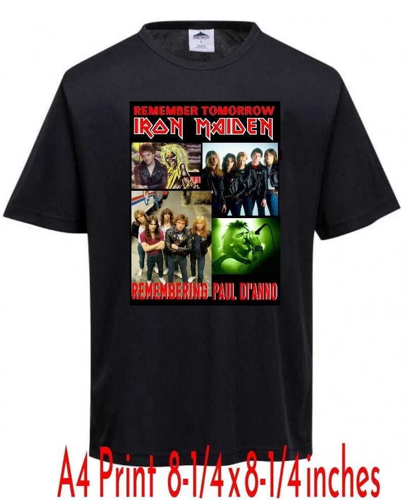 IRON MAIDEN REMEMEBERING PAUL DI'ANNO DESIGN A4 OR A3 Size Print Unisex