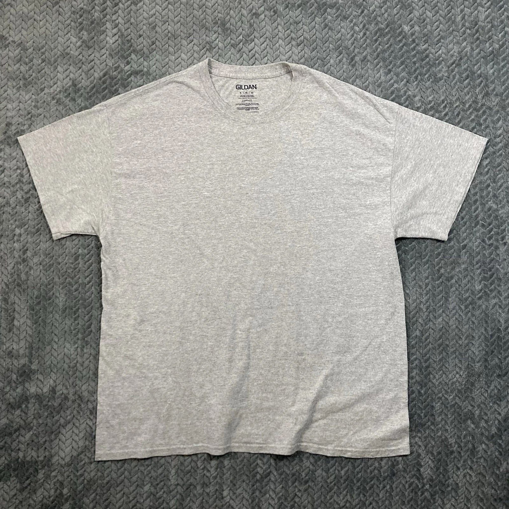 Gildan Blank Men's XL Gray Casual Streetwear Everyday Basic Cotton Unisex