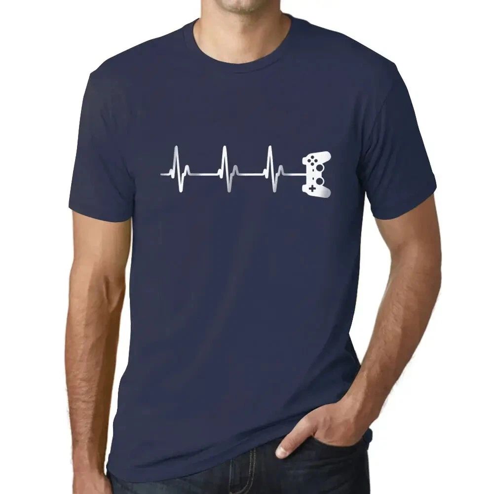 Men's Graphic Gamer Controller Heartbeat Funny Gaming Eco-Friendly Unisex