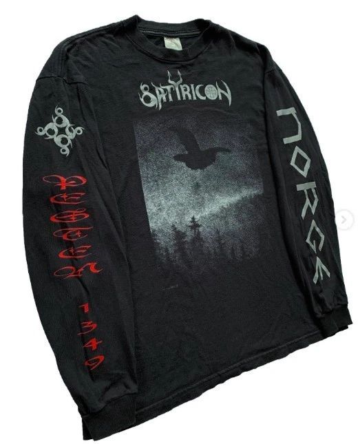 1996 Satyricon - Nemesis Divina Vintage Long Sleeves Shirt Reprint Unisex