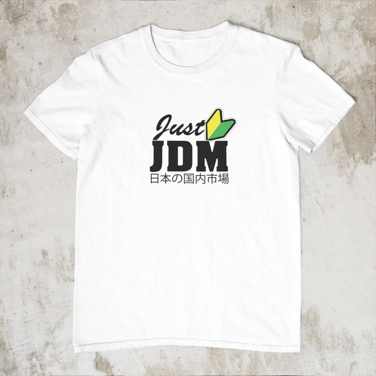 Just JDM Car Culture Stance Japanese Trendy Printed Cotton Men's Top Tee Unisex