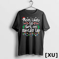 Most Likely To Fart On Santas Lap Christmas Matching Family Tshirts Sweater Unisex