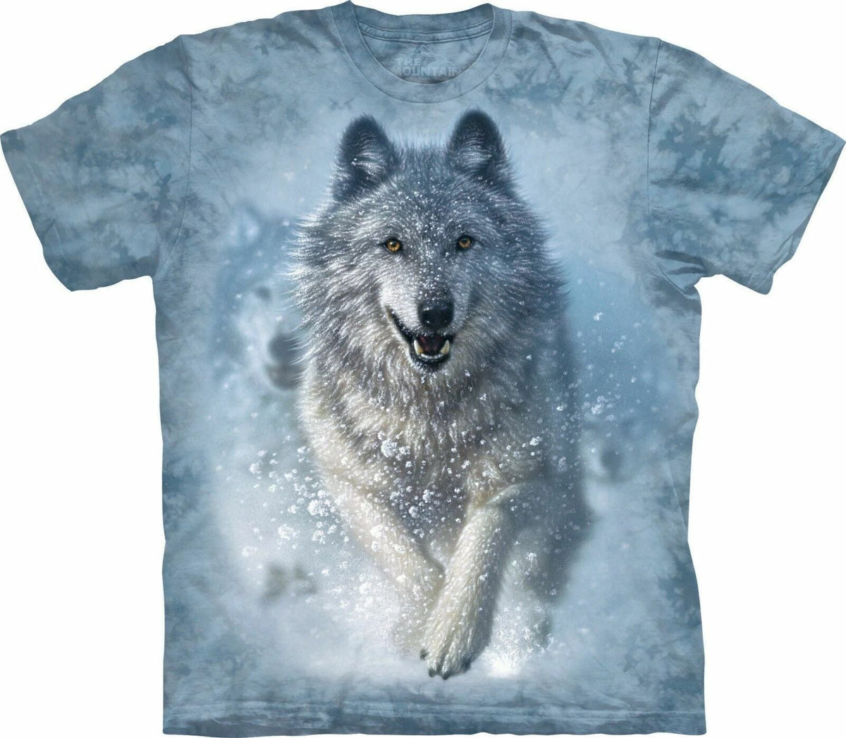Snow Plow Wolf Wolves Gray Animal The Mountain Blue Cotton Adult S-3X Unisex