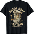 Motor Boat Captain Funny Pontoon Boating Motor Boatin Lake Unisex