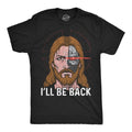 Mens Funny T Shirts Ill Be Back Jesus Sarcastic Relgious Graphic Novelty Tee For Unisex