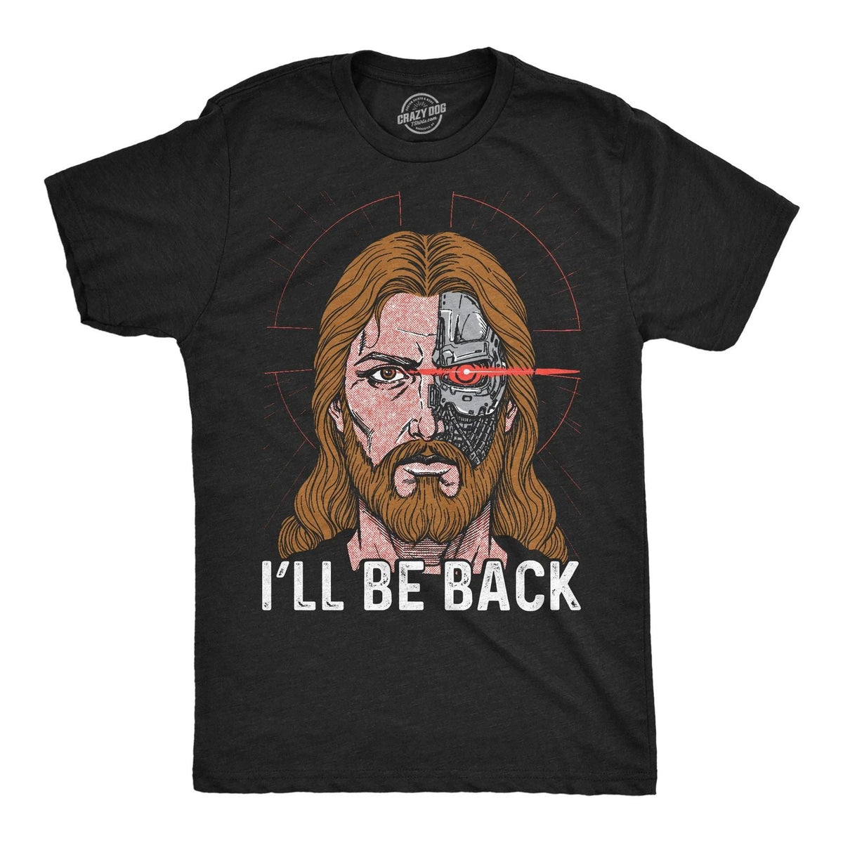 Mens Funny T Shirts Ill Be Back Jesus Sarcastic Relgious Graphic Novelty Tee For Unisex