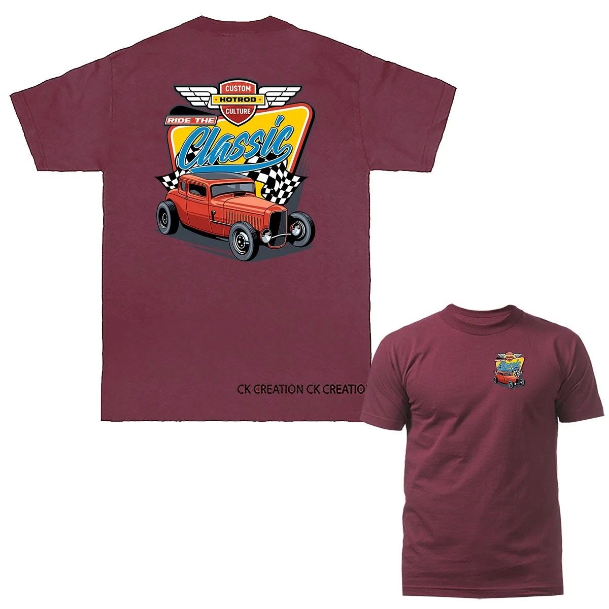 Custom Culture Hot Rod Garage Classic Vintage Car Automobile Graphic Unisex