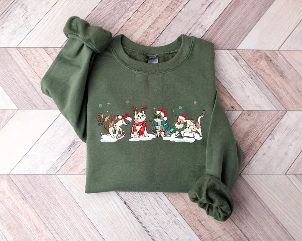 Christmas Cat , Christmas , Cat Lover shirt, Cat Mom Unisex